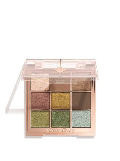 Charlottes Palette mit verschönernden Augentrends – Smaragdeffekt